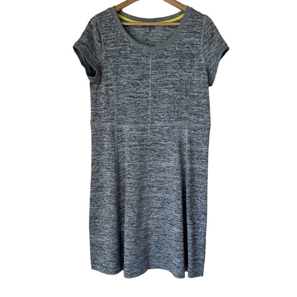 Talbots Fit and Flare Gray Dress, M - Picture 2 of 9